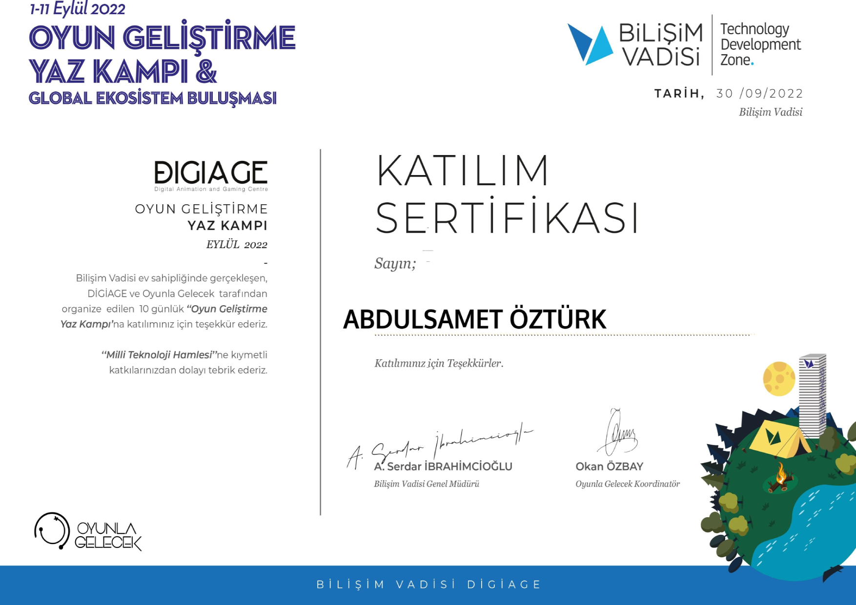 BİLİŞİM VADİSİ DIGIAGE OYUN GELİŞTİRME